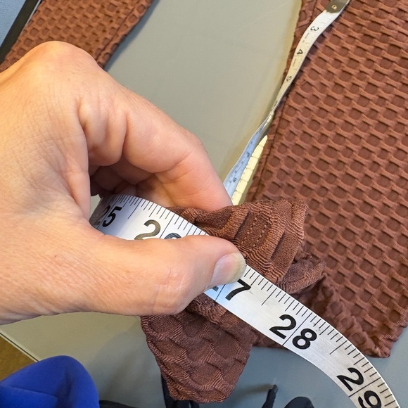 Stella Luce Honeycomb Textured Brown Butt lifting Leggings women's size Medium - Picture 9 of 10